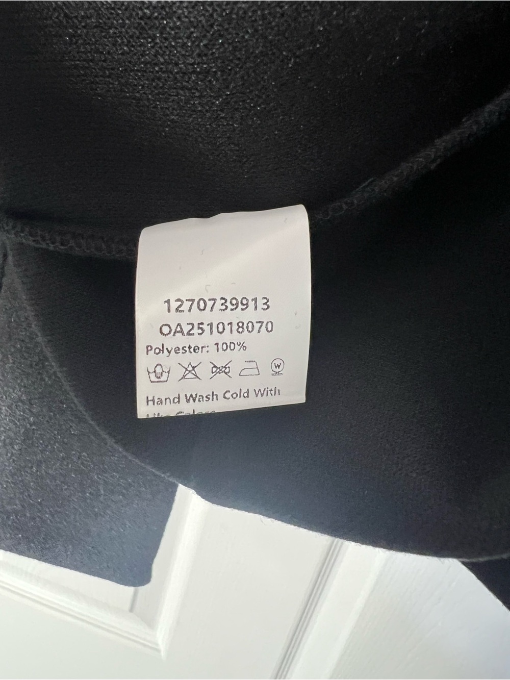 Commense Black Wool Cape Coat - Picture 3 of 4